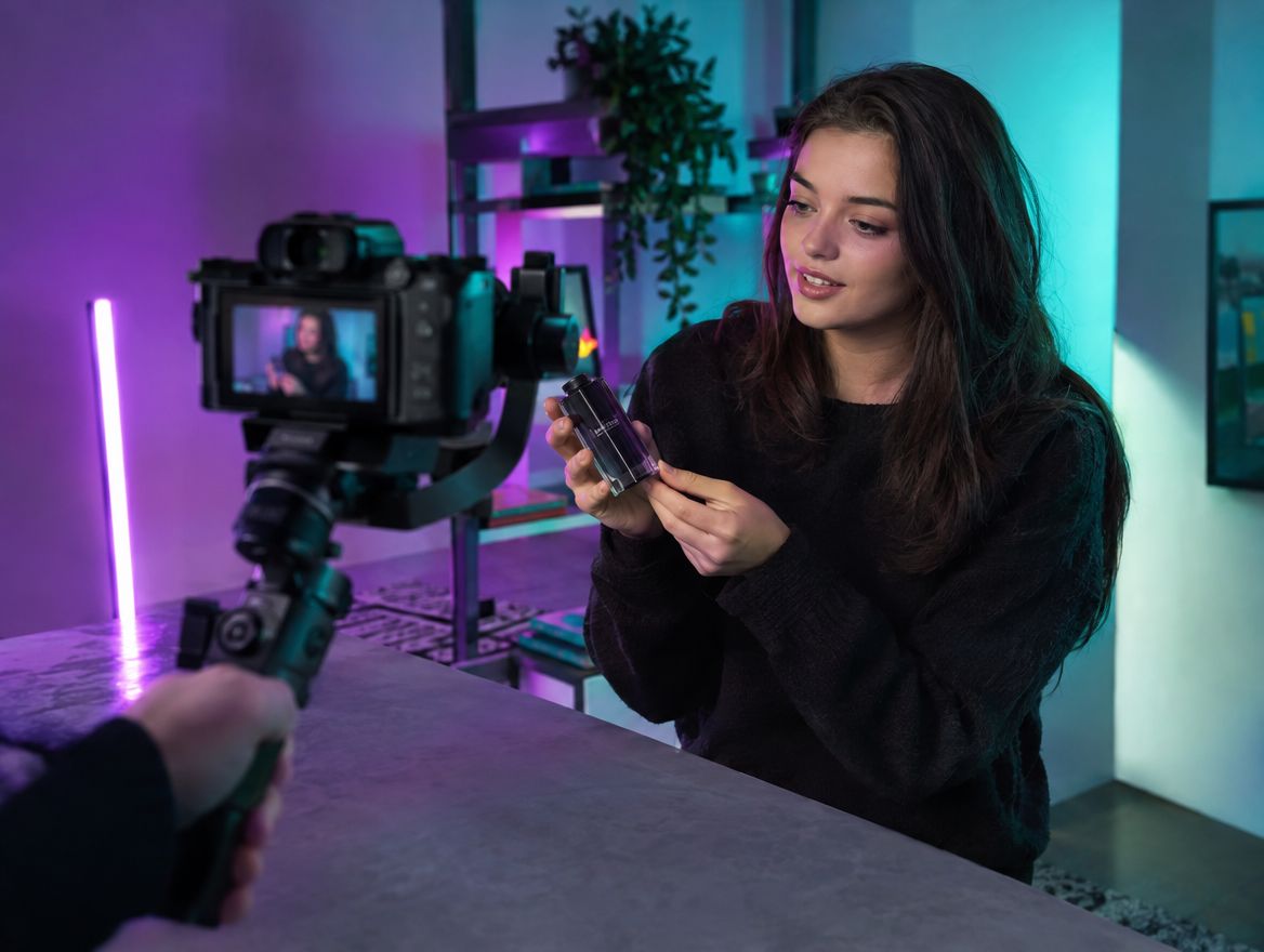 Filming a product video