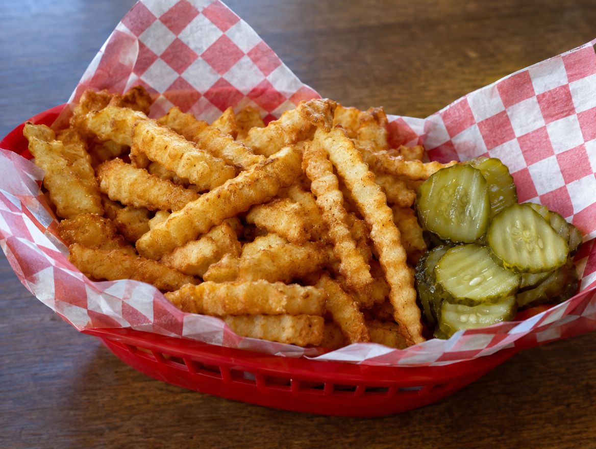 Fries and pickles