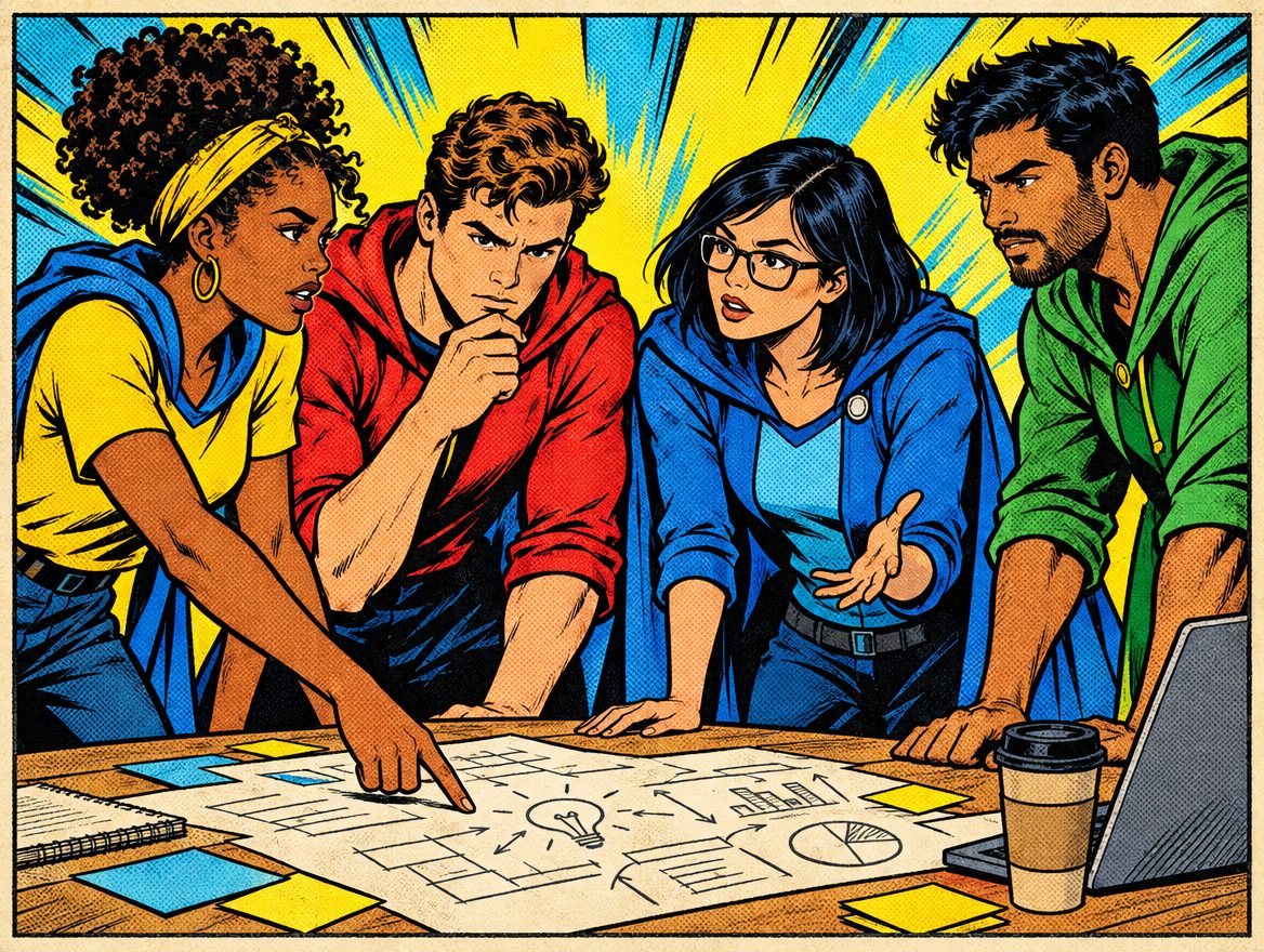 Comic team planning